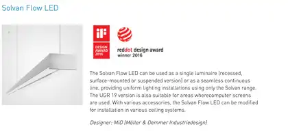 Trilux solvanflowaward