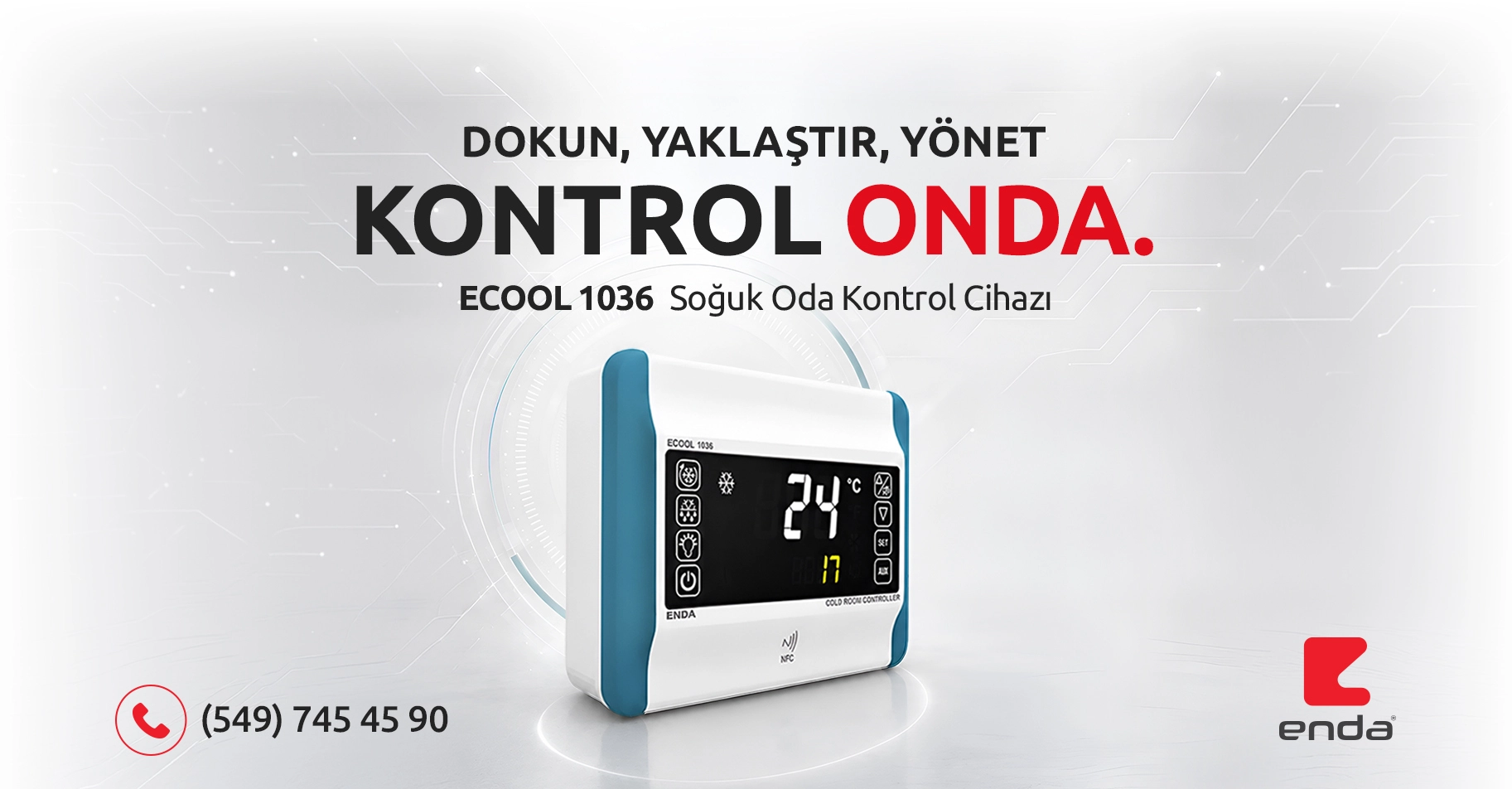 Enda ECOOL 1036 Soğuk Oda Kontrol Cihazı