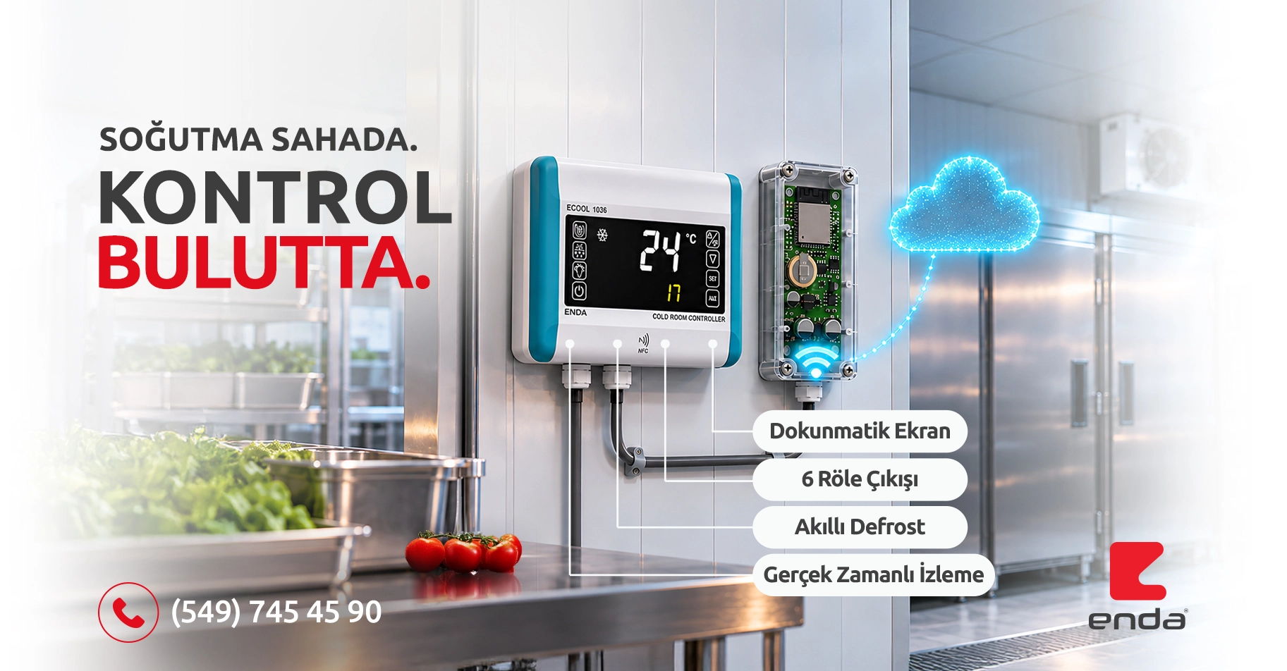 Enda ECOOL 1036 Soğuk Oda Kontrol Cihazı