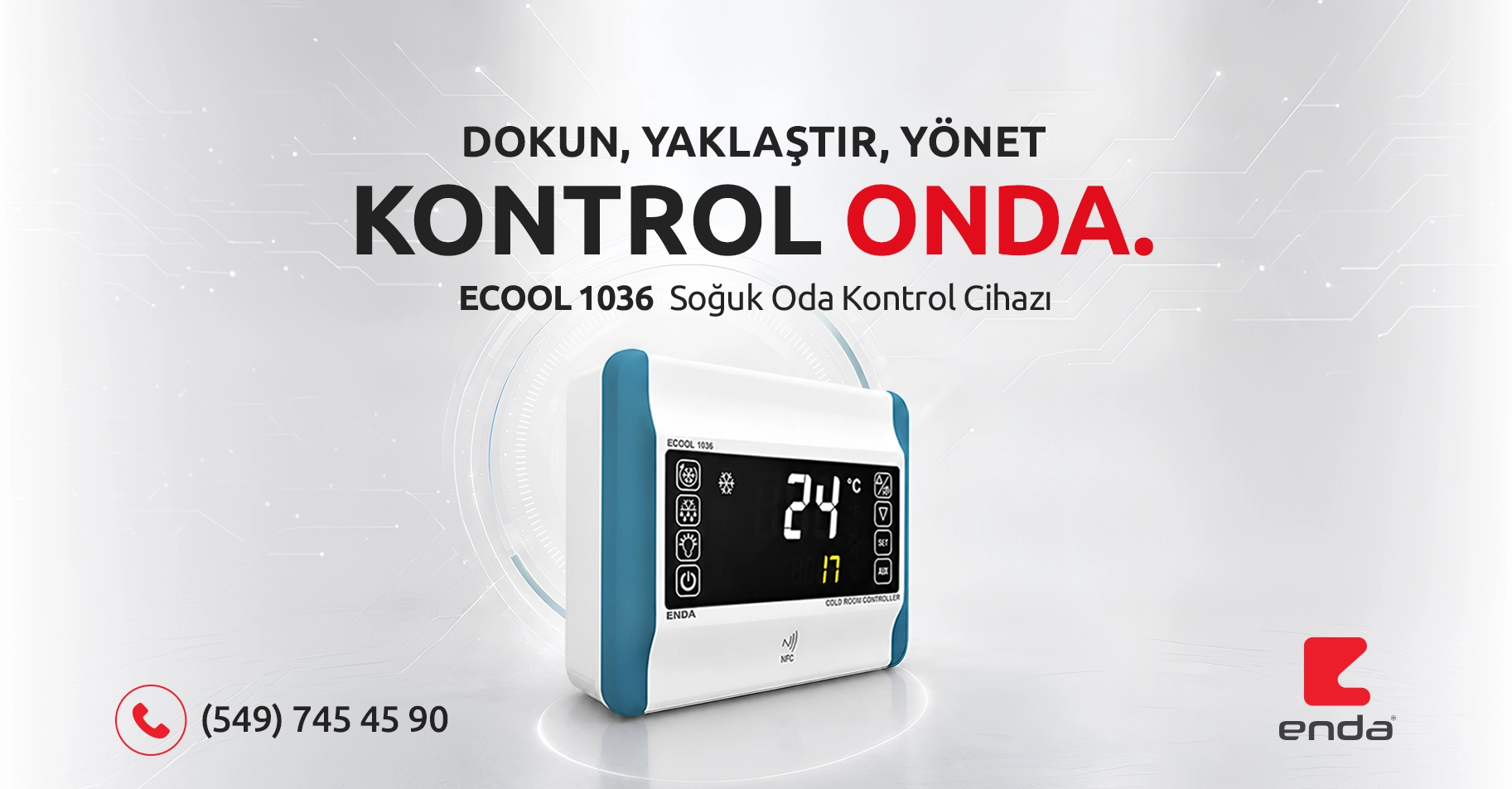 Enda ECOOL 1036 Soğuk Oda Kontrol Cihazı