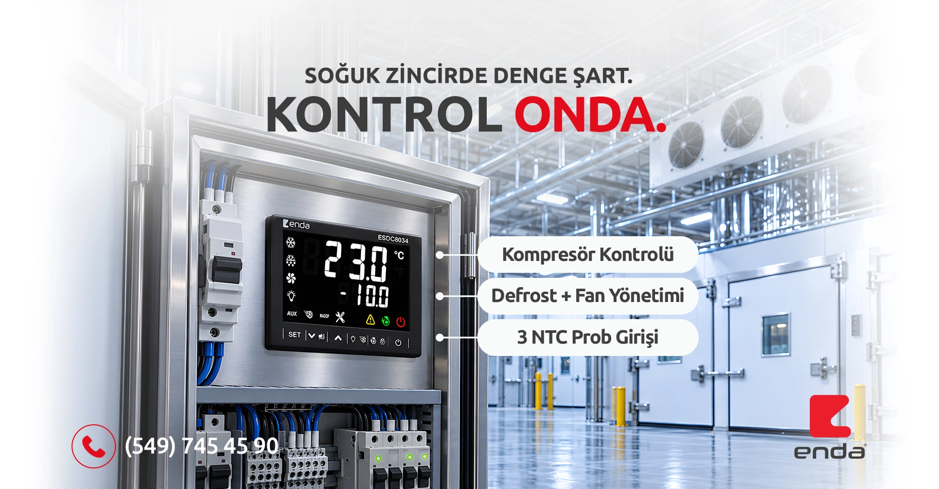 Enda ESDC8034 Power Split Kontrol Cihazı