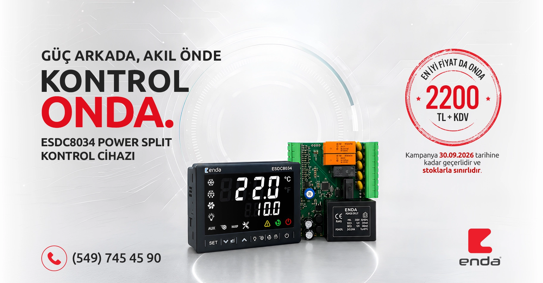 Enda ESDC8034 Power Split Kontrol Cihazı