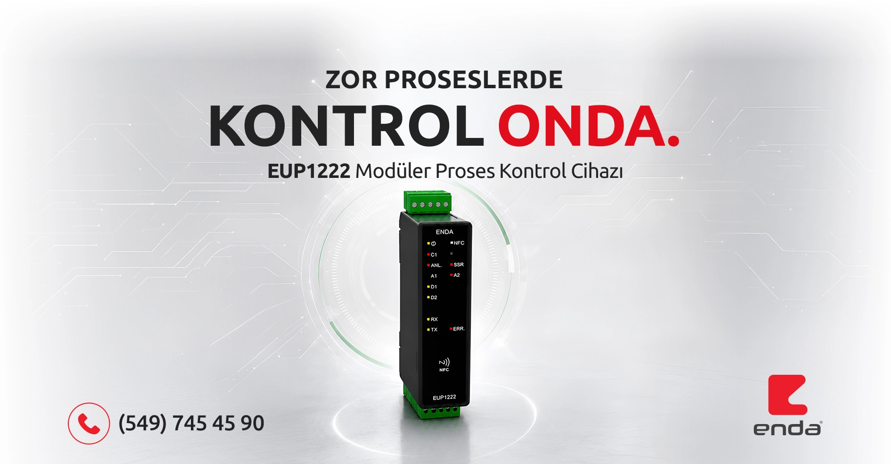 Enda EUP1222 Modüler Proses Kontrol Cihazı