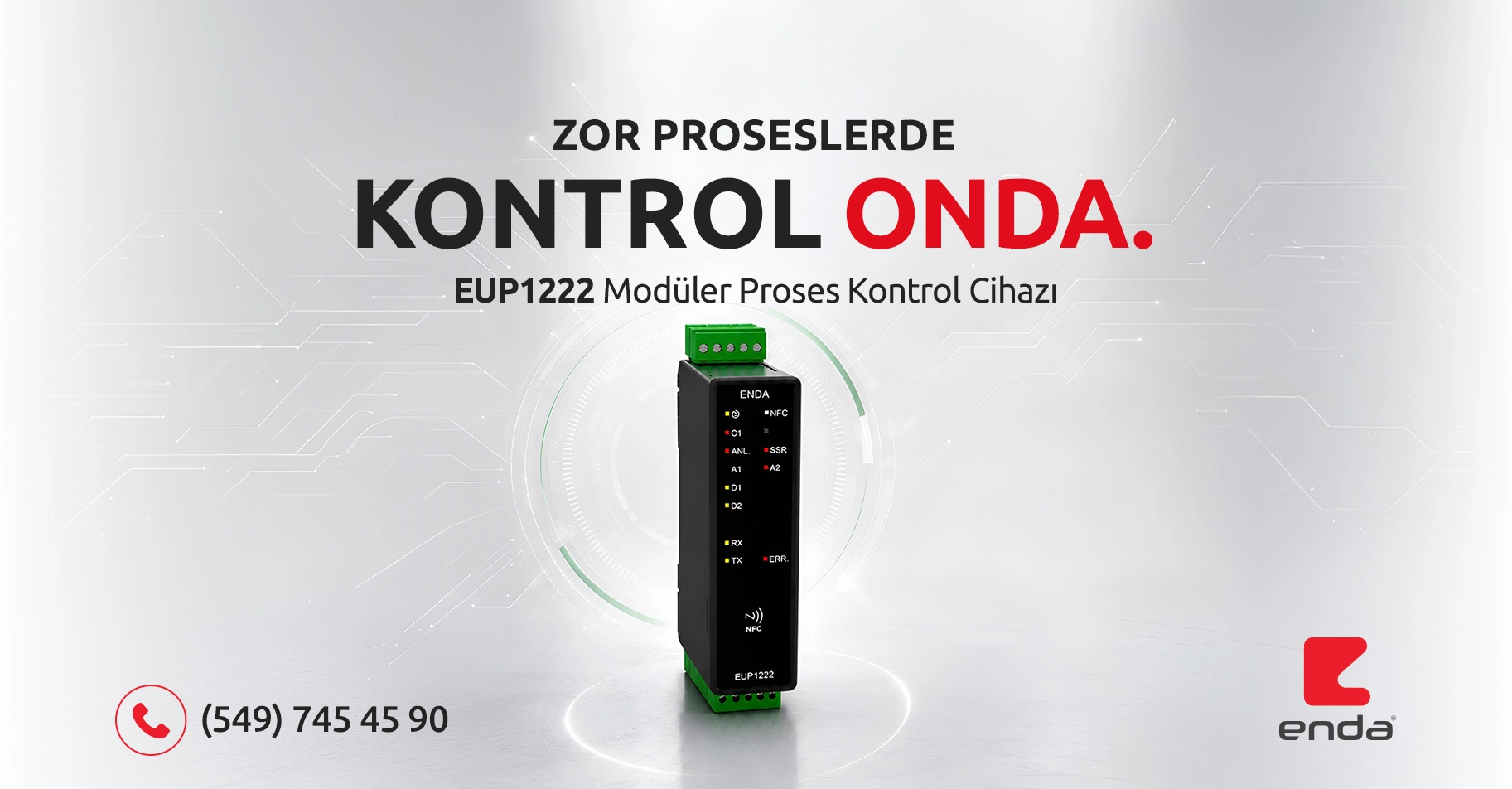 Enda EUP1222 Modüler Proses Kontrol Cihazı